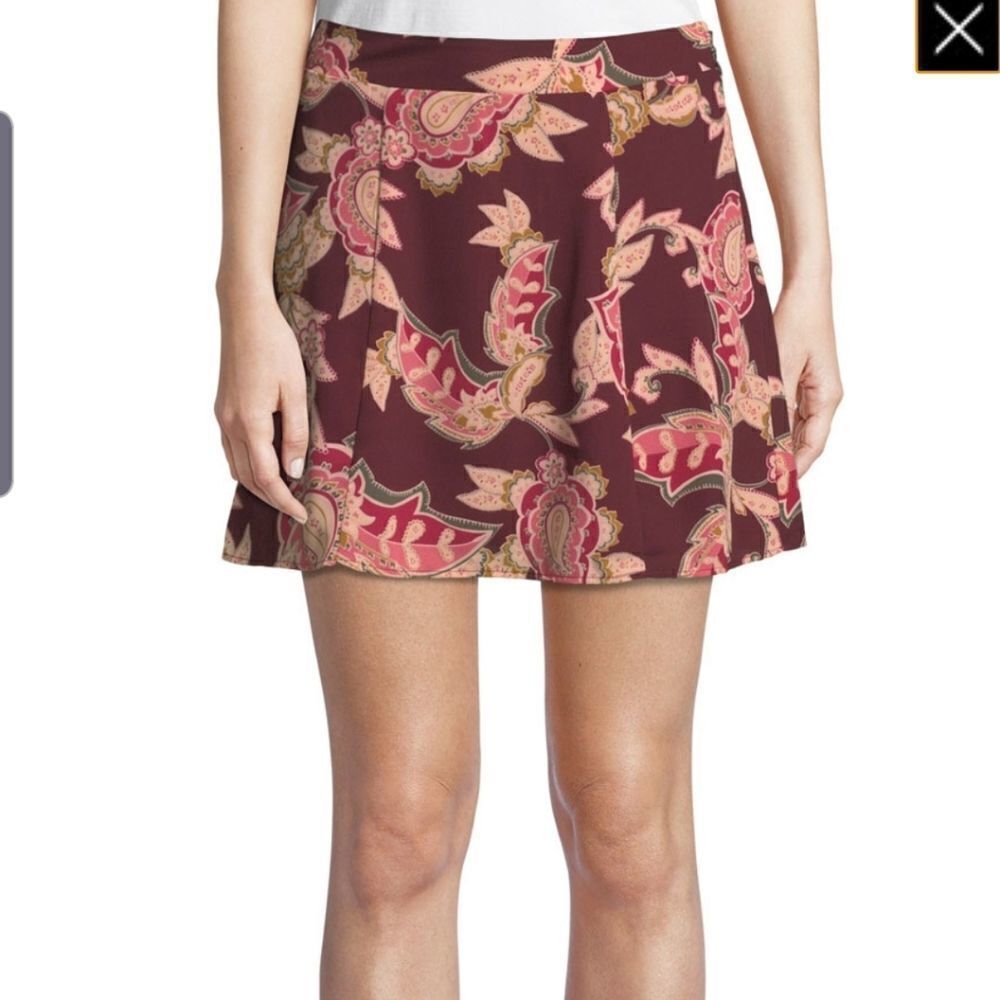 Show me your mumu huck paisley floral skirt sz lar